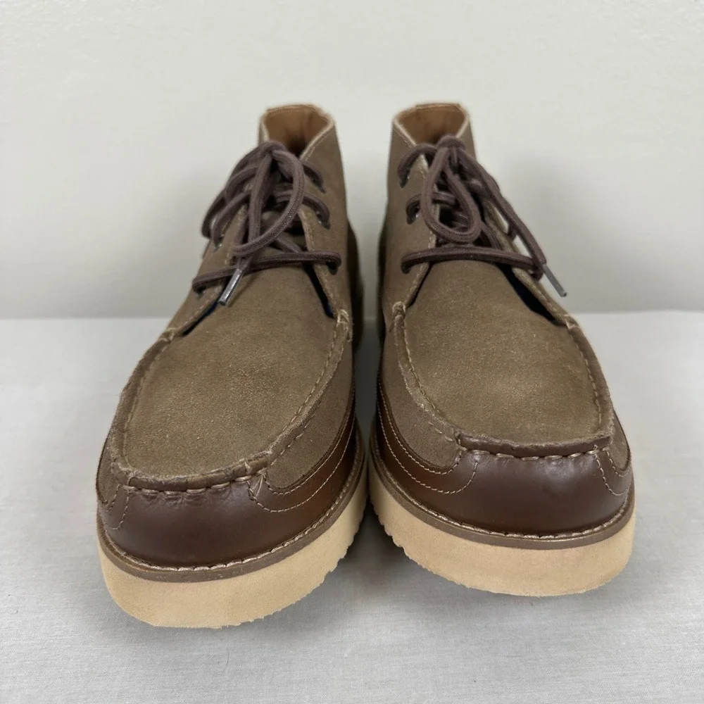 Dockers Men's 12 Calgary Chukka Boots Taupe‎ Brown Moc Toe Supreme Comfort NEW